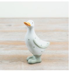 a charming spotty duck ornamnet 