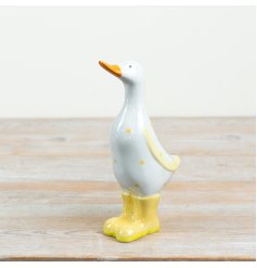 introduce a playful touch to your décor with this delightful duck ornament