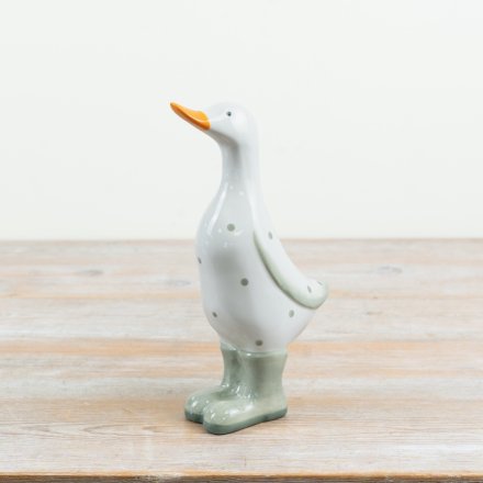 introduce a playful touch to your décor with this delightful duck ornament