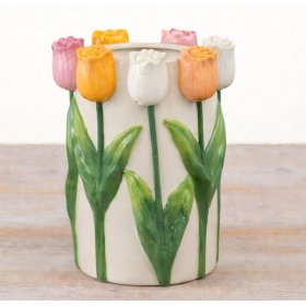 an elegant 3D tulip vase that brightens any room