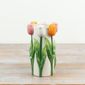 an elegant 3D tulip vase that brightens any room