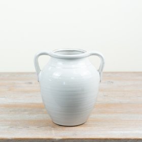 Elegant urn-inspired vase featuring beautifully curved handles