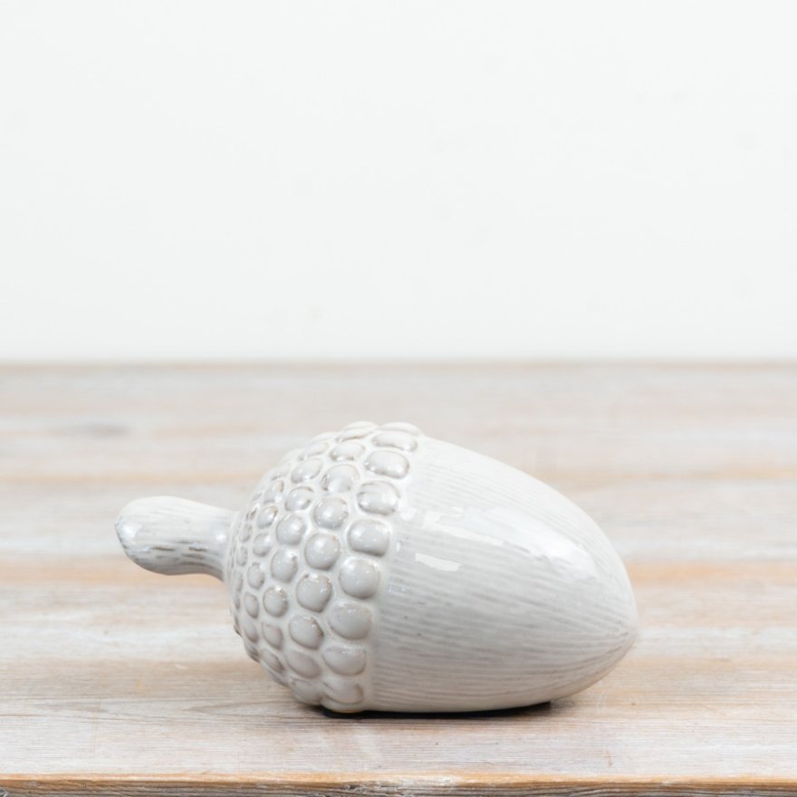 Ceramic Pinecone Ornament, 14cm