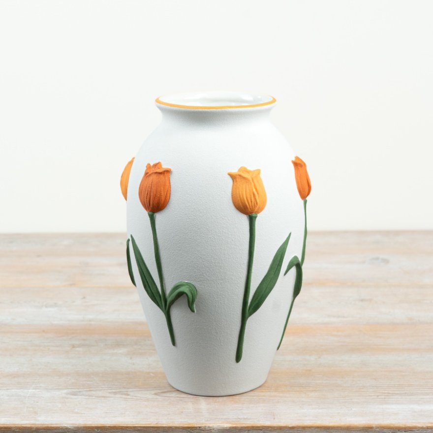 26.8cm 3D Tulip-Shaped Urn Vase