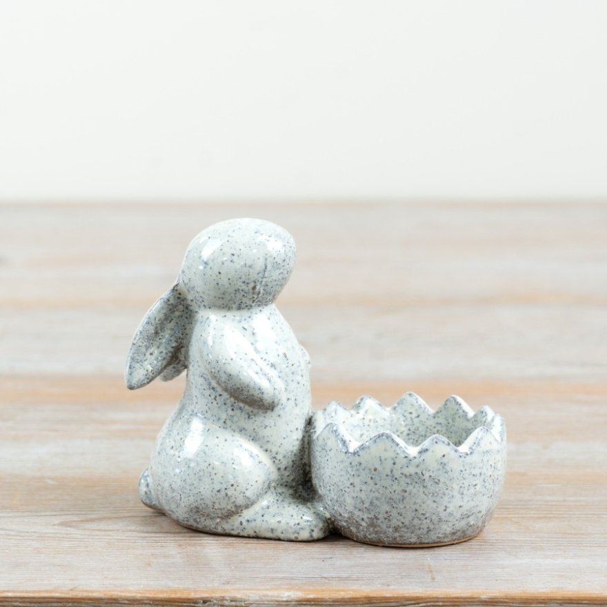 Rabbit-Shaped Tea Light Holder, 11.5cm