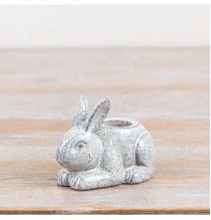 Charming ceramic bunny taper candle holder ideal for Easter and stylish home décor