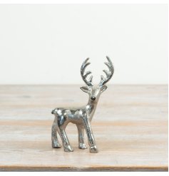 A  hammered metallic texture that gives it a beautiful artisanal quality while reflecting warm holiday lighting.