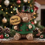 a delightful highland cow festive decoration for christmas