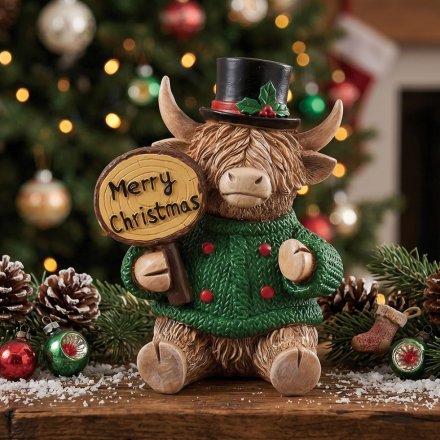 Xmas Highland Cow