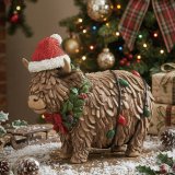 delightful highland cow decoration for a festive festive touch