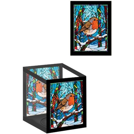 Robin Tea Light Holder, 15cm 