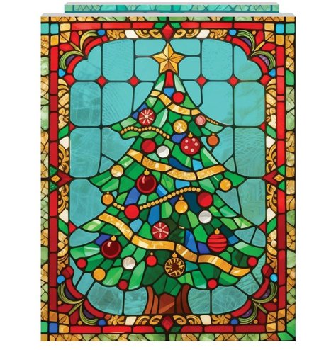 Add a cosy festive glow with this colourful LED Christmas tree plaque