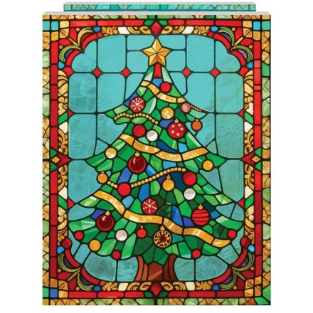 LED Christmas Tree Plaque, 21cm