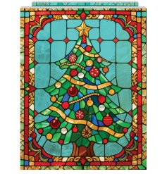 Add a cosy festive glow with this colourful LED Christmas tree plaque
