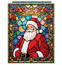 Brighten your holidays with a charming LED Santa plaque full of festive cheer