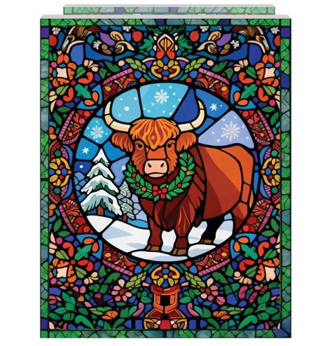 Add a cosy, glowing Highland vibe to your living space with this lovely LED glass plaque