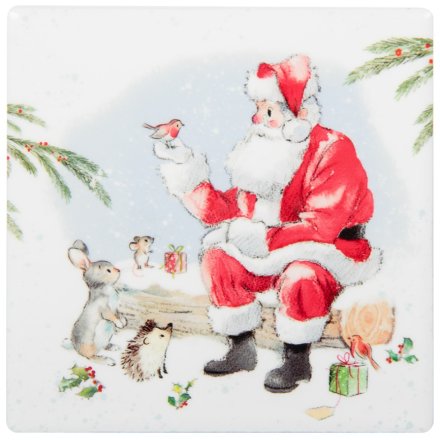 a charming festive coaster 