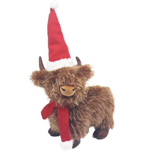 Add charm and cosy countryside appeal to your home with this delightful Highland cow ornament
