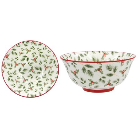 Holly leaf Bowl, 16cm 