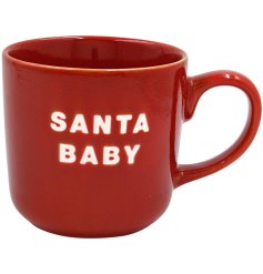 Celebrate the season with this charming Santa Baby mug, perfect for cosy winter moments