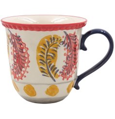 a charming hand painted mug 