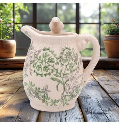 a quaint jug featuring a charming songbird detail