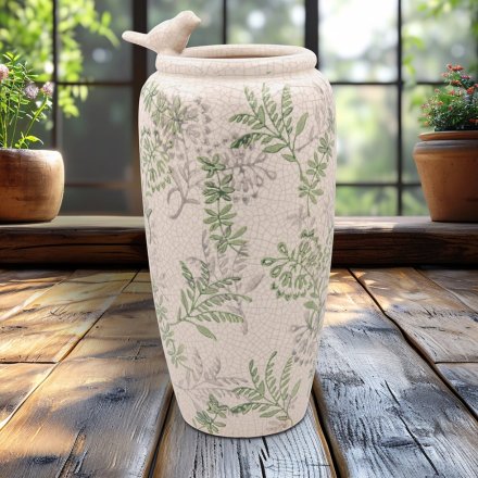 Songbird Botanical Vase, 33cm