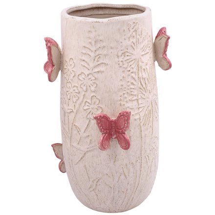 Butterflies Vase, 33cm 