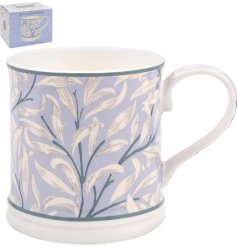 a charming pastel featuring the authentic, globally recognized Willow Bough botanical art.