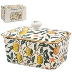 add some vibrant cheer to your kitchenware with this lemon butter dish 
