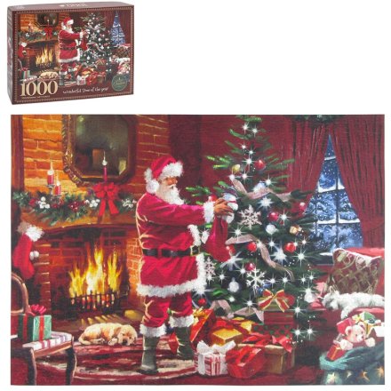 1000-Piece Santa Jigsaw Puzzle 