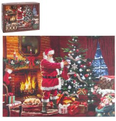 Celebrate the festive spirit with this enchanting Santa jigsaw puzzle for all ages