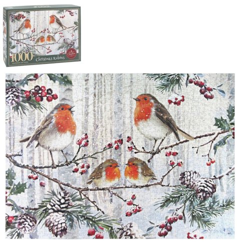 Bright and joyful robin puzzle, a perfect festive stocking stuffer