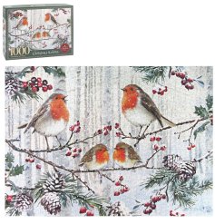 A colourful festive robin puzzle perfect as a charming stocking filler