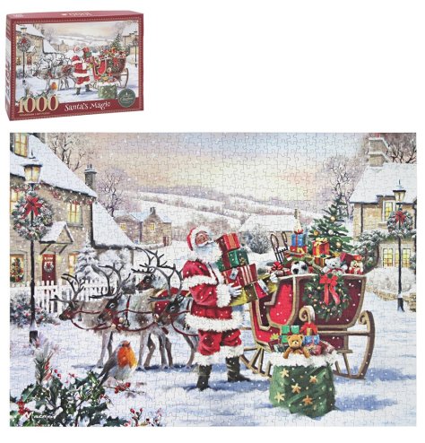 Spend cosy days piecing together this delightful 1000-piece Santa puzzle