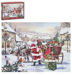 Create cosy memories with this delightful 1000-piece Santa jigsaw puzzle perfect for the season