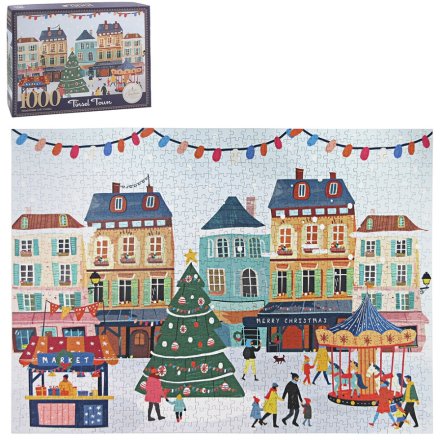 Xmas Red Tinsel 1000pc Jigsaw