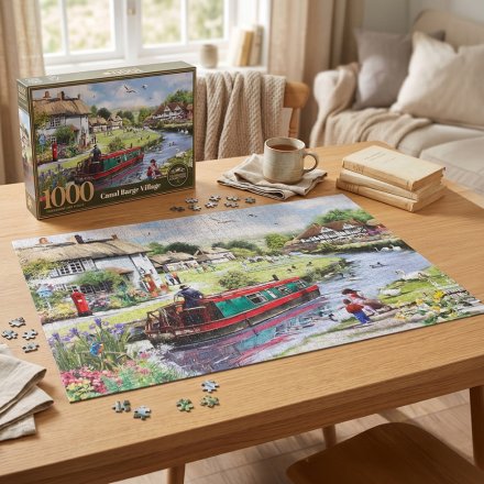 1000-Piece Village Life Jigsaw Puzzle