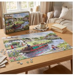 Delve into the peaceful charm of village scenes with this 1000-piece jigsaw puzzle