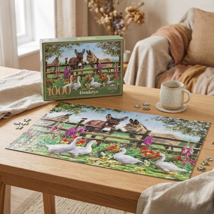 1000-Piece Donkeys Jigsaw Puzzle