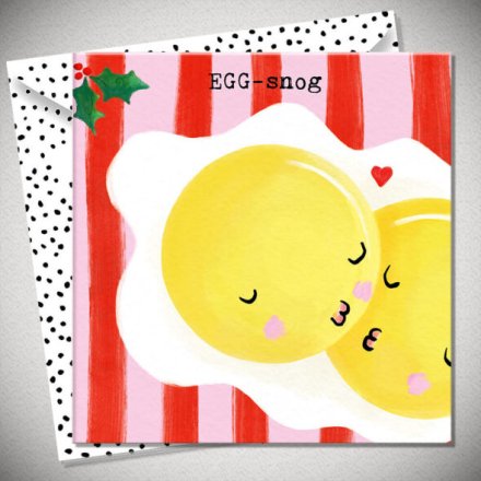Egg-snog Greeting Card, 15cm 