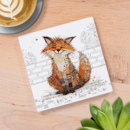 10cm Frankie Fox Coaster