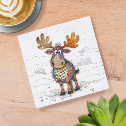 Maxi Moose Coaster, 10cm 