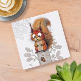a charming bug art coaster 