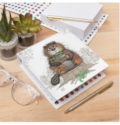 Add a splash of nature-inspired colour to your notes with this playful memo pad