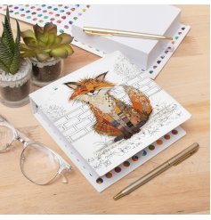 Brighten your desk with the adorable Frankie Fox notepad