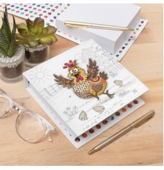 Cheer up your reminders with the charming Harriet Hen Note Pad, great for jotting down messages