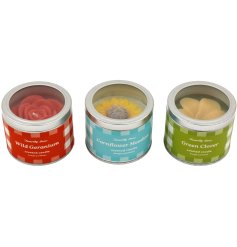 Handy scented tin candles to bring warmth and charm to any space