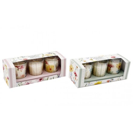 16.8cm Spring Candle Pots, 2/A 
