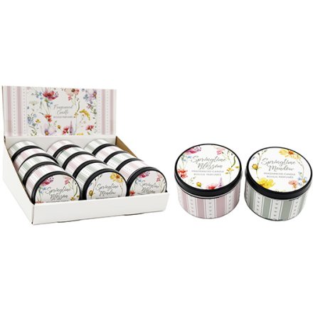 8cm Spring Tin Candle 2/A
